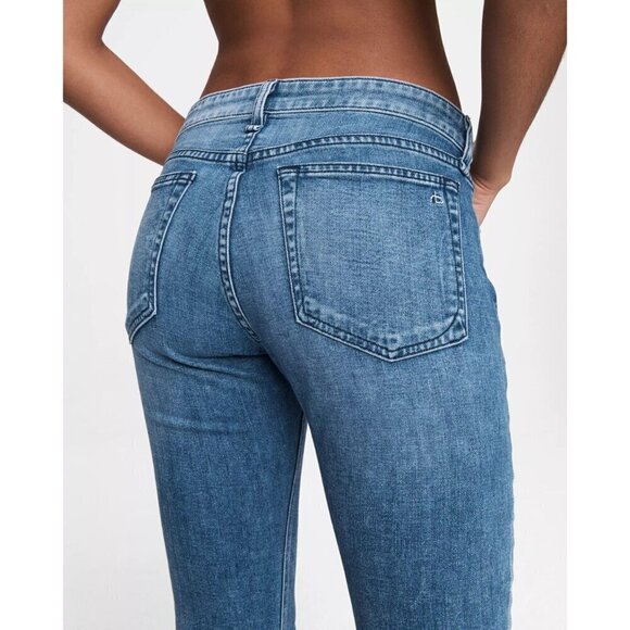 Rag & Bone Dre Low Rise Boyfriend Slim Straight Jeans Mendecino Womens Size 25 - Picture 4 of 13